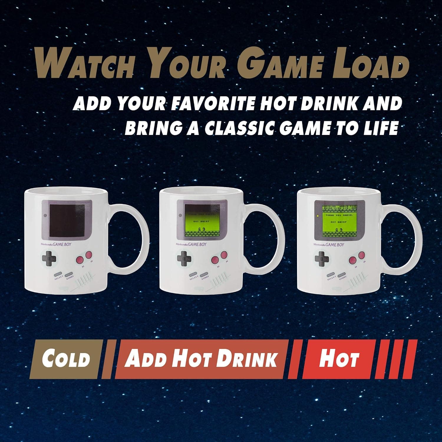 Taza Gameboy que cambia de color con el calor, foto 3