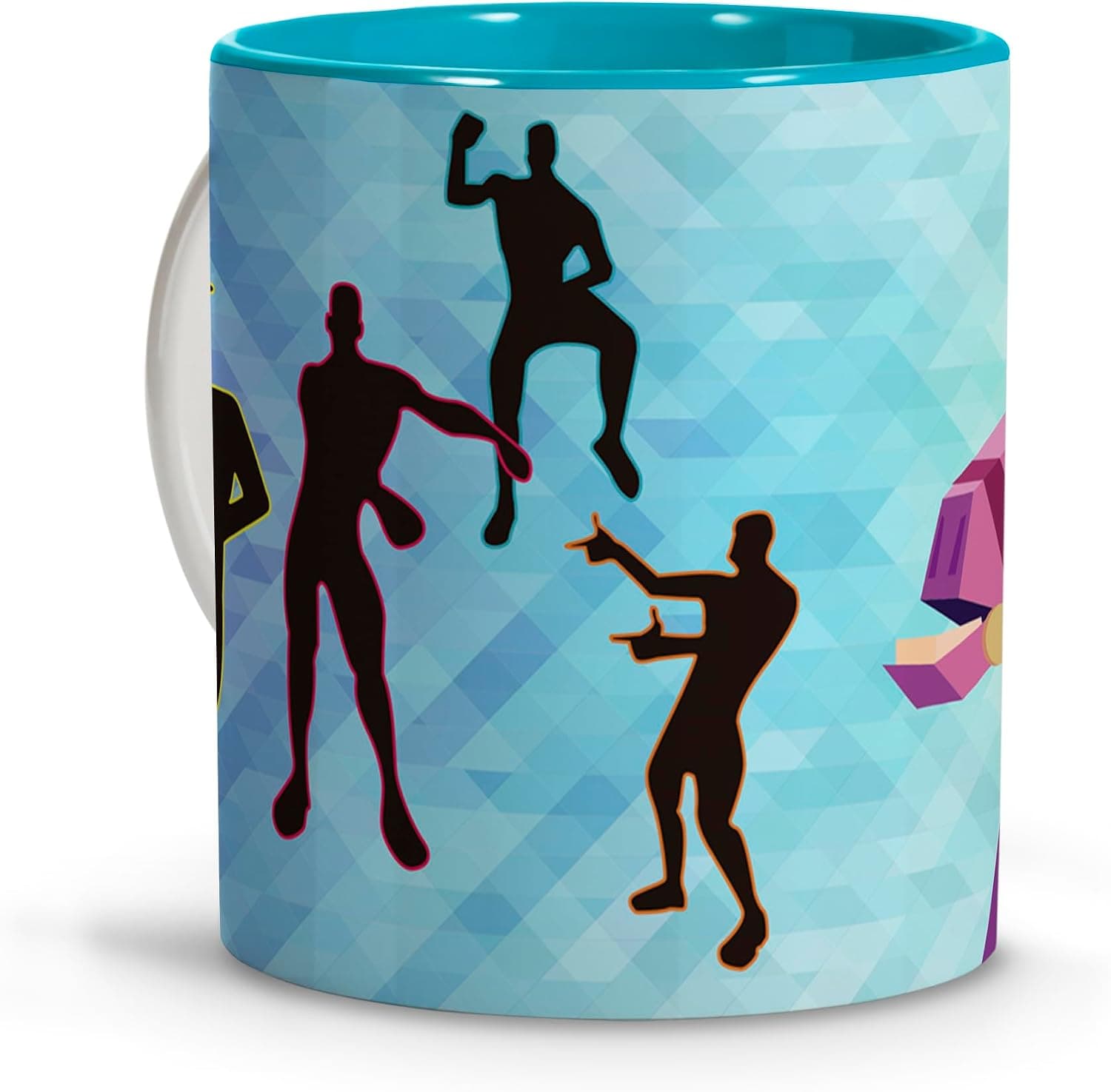 Detalle del diseño impreso en la taza