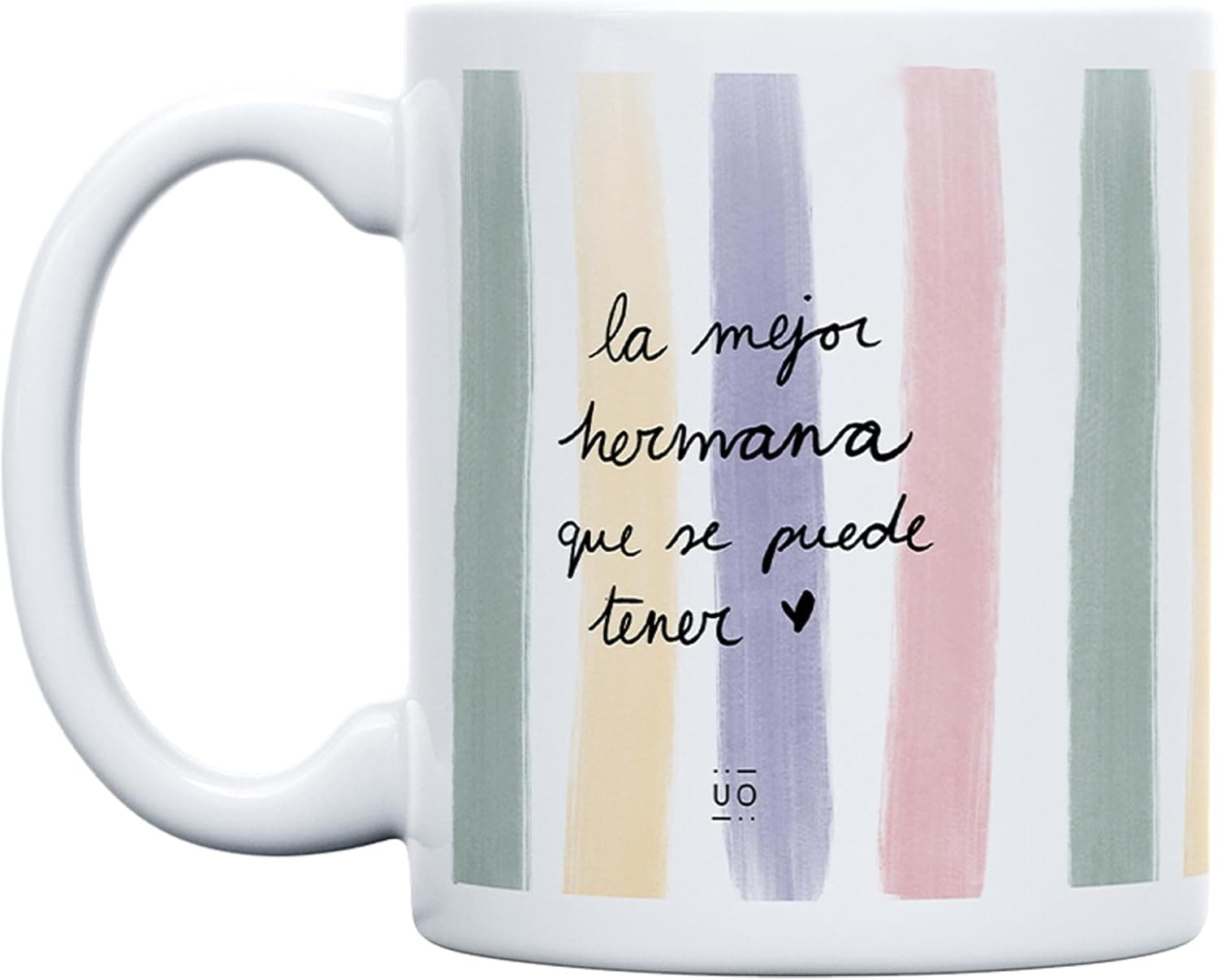 Taza con el mensaje sobre la mejor hermana