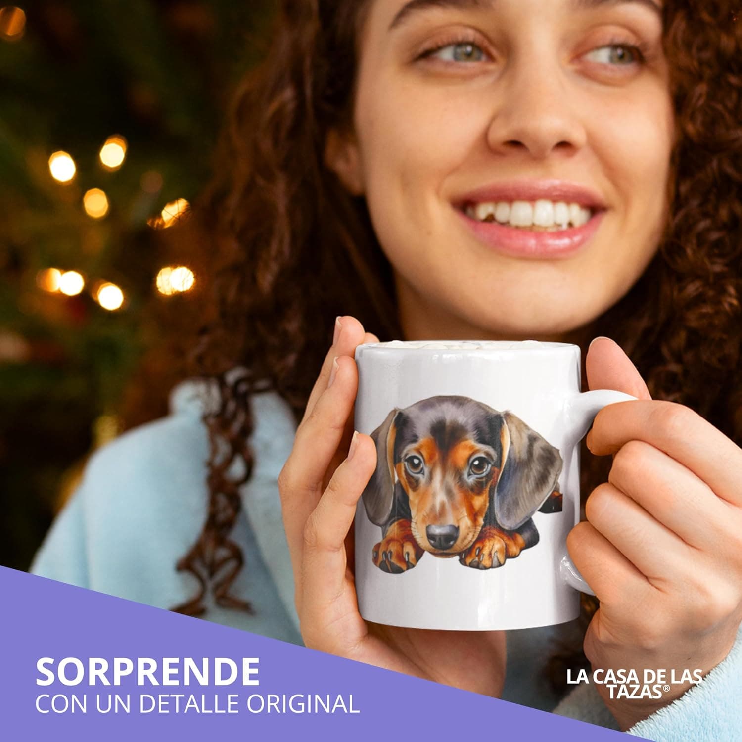Taza Ilustrada de Perro Salchicha, foto 3