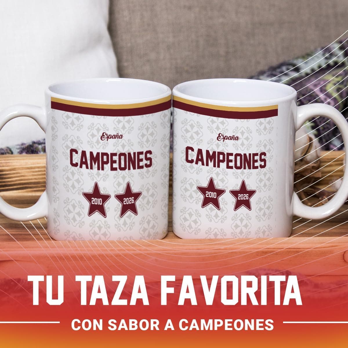 Taza personalizada España Mundial 2026, foto 3