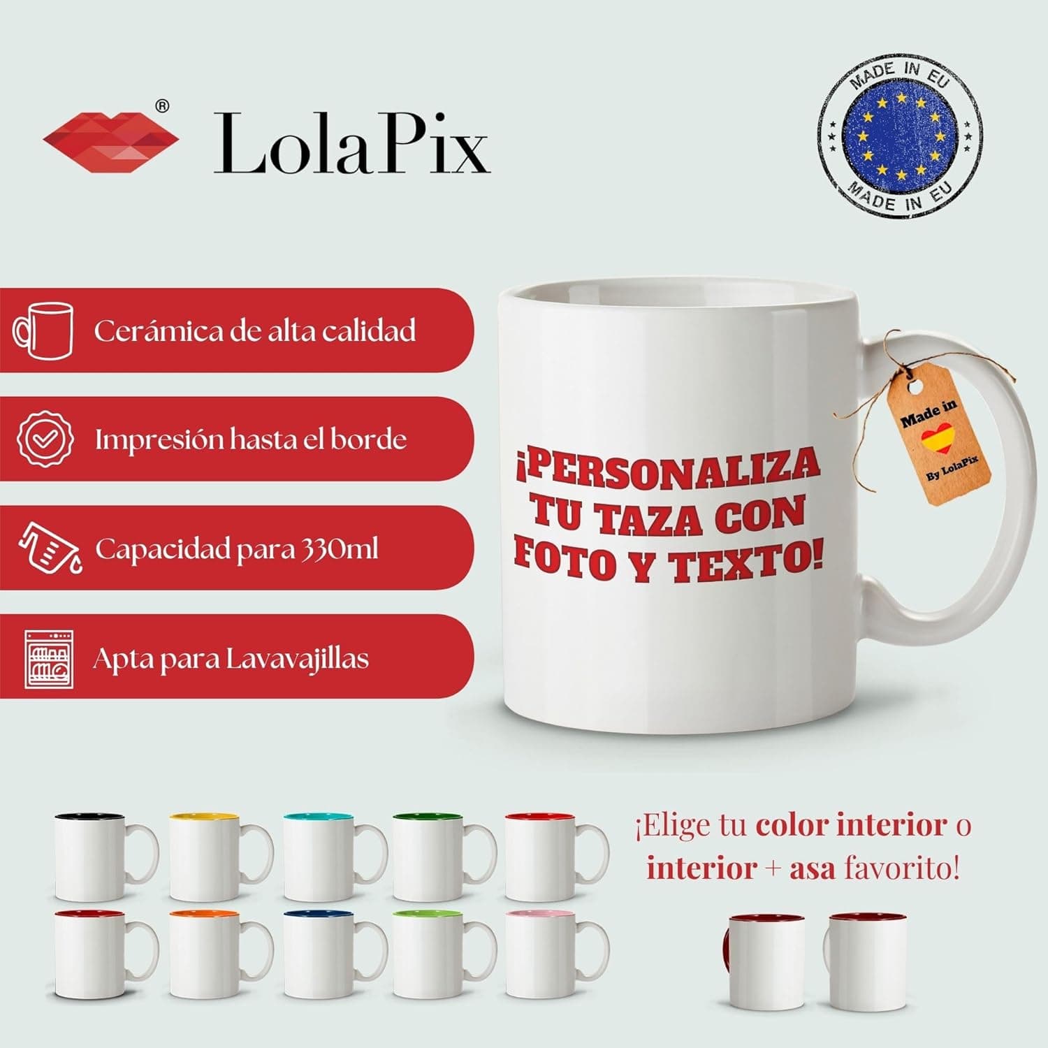 Taza Personalizada con Foto y Texto para Hombre, foto 2
