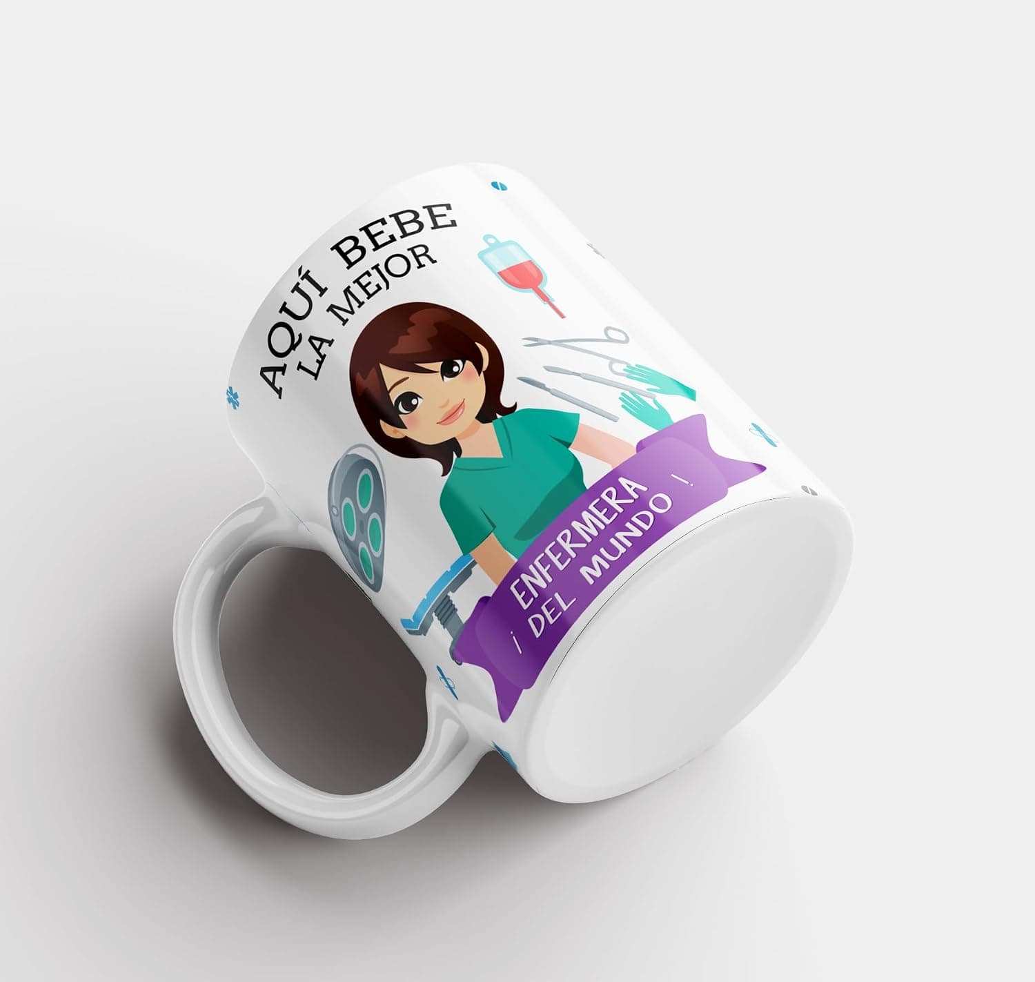 Taza personalizada con nombre para enfermera, foto 2