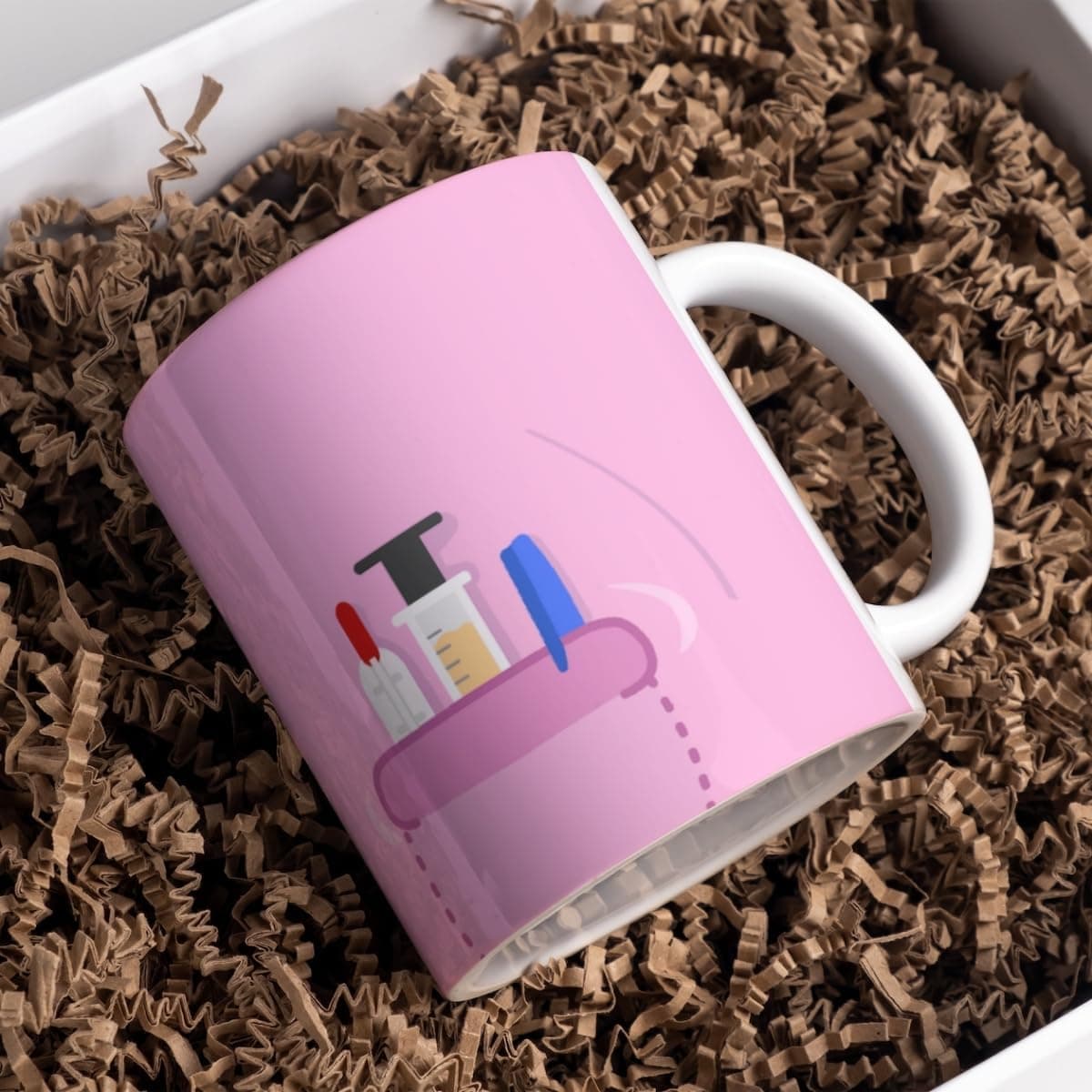 Taza personalizada con nombre y uniforme sanitario, foto 3