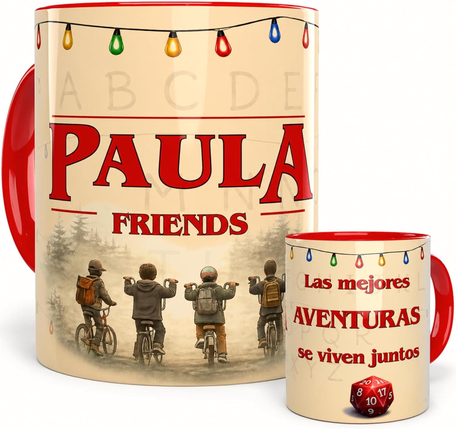 Taza de cerámica personalizada con diseño retro inspirado en cine y ciencia ficción