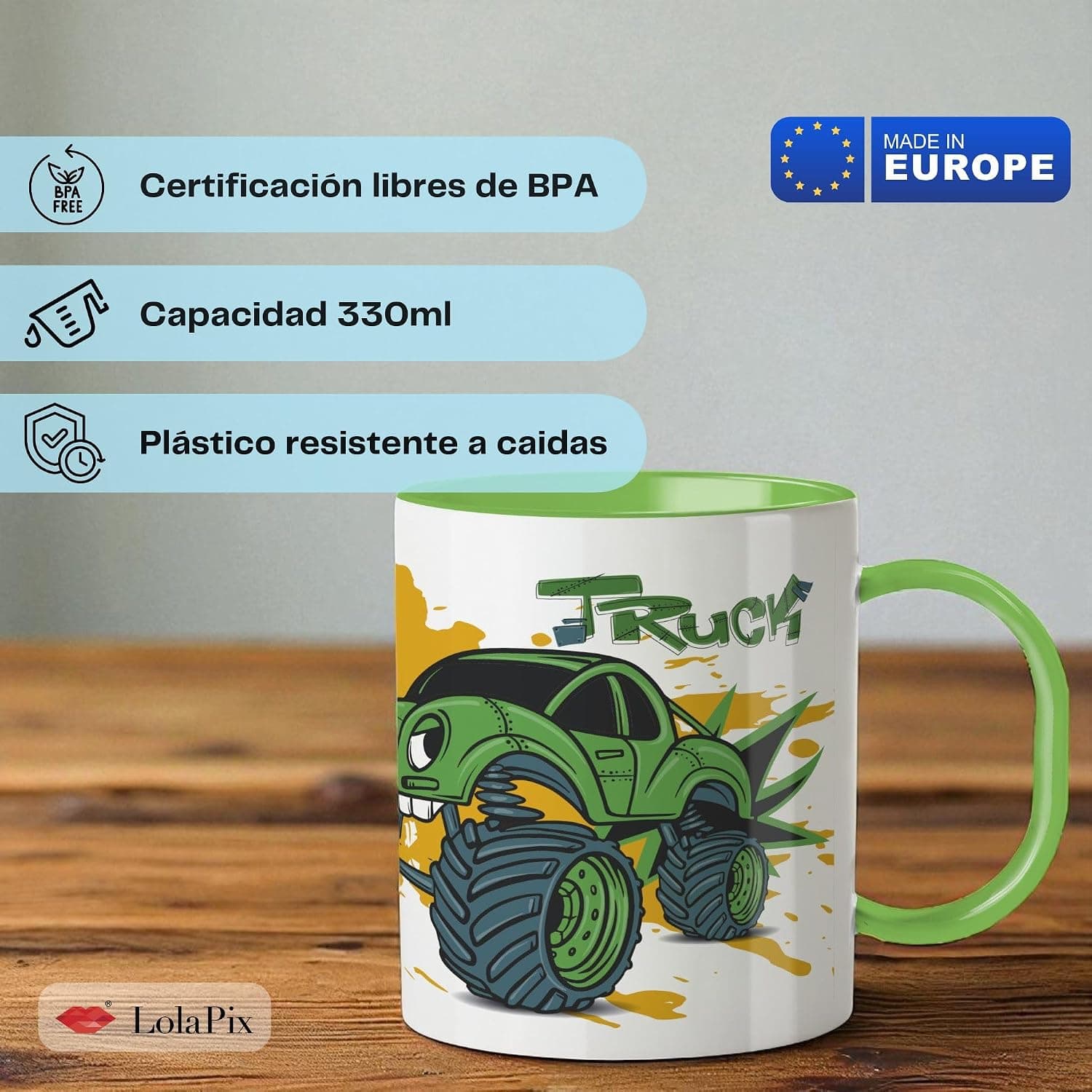 Taza de Plástico Infantil Personalizada LolaPix, foto 2