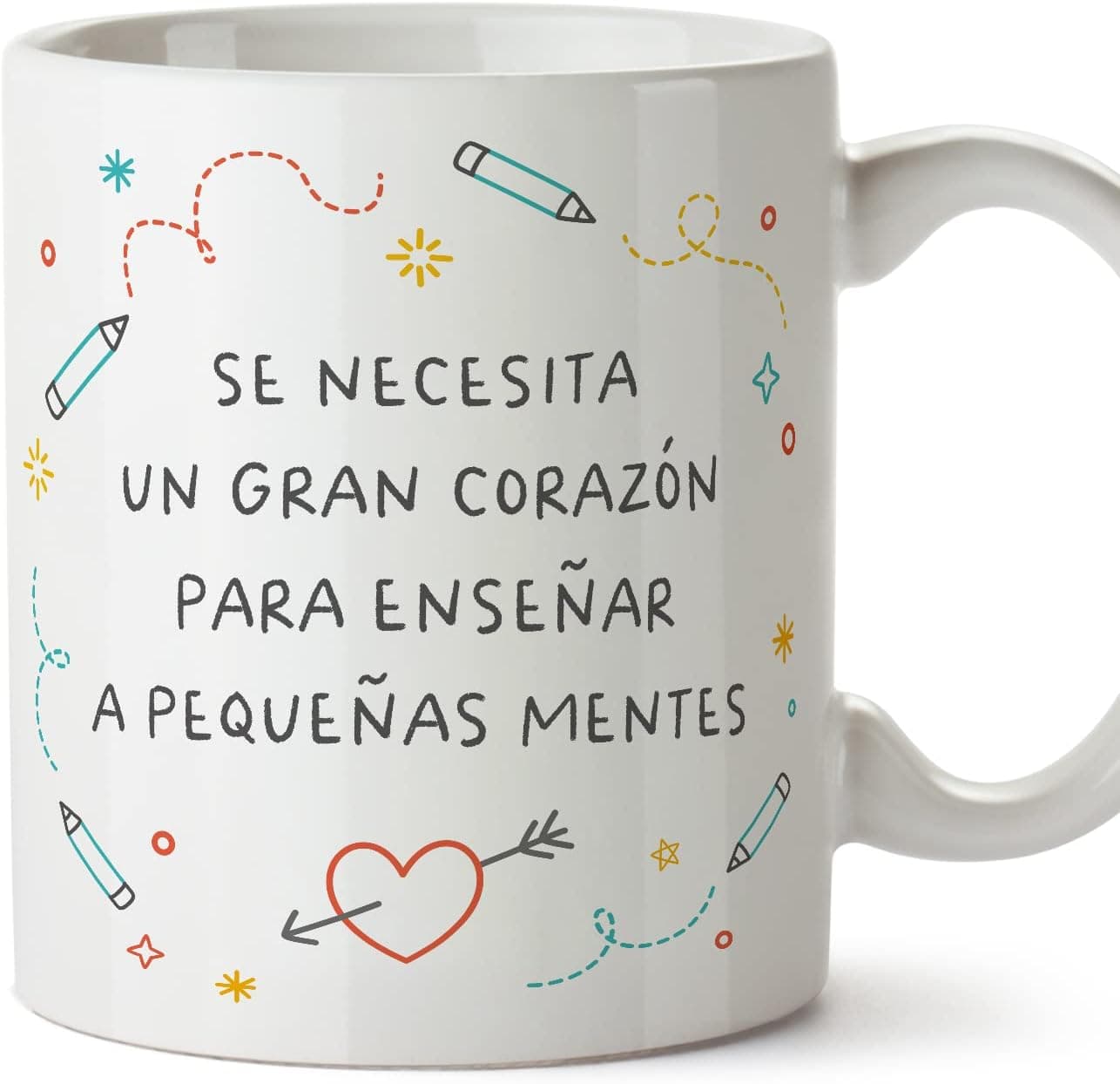 Taza de cerámica con mensaje para profesor