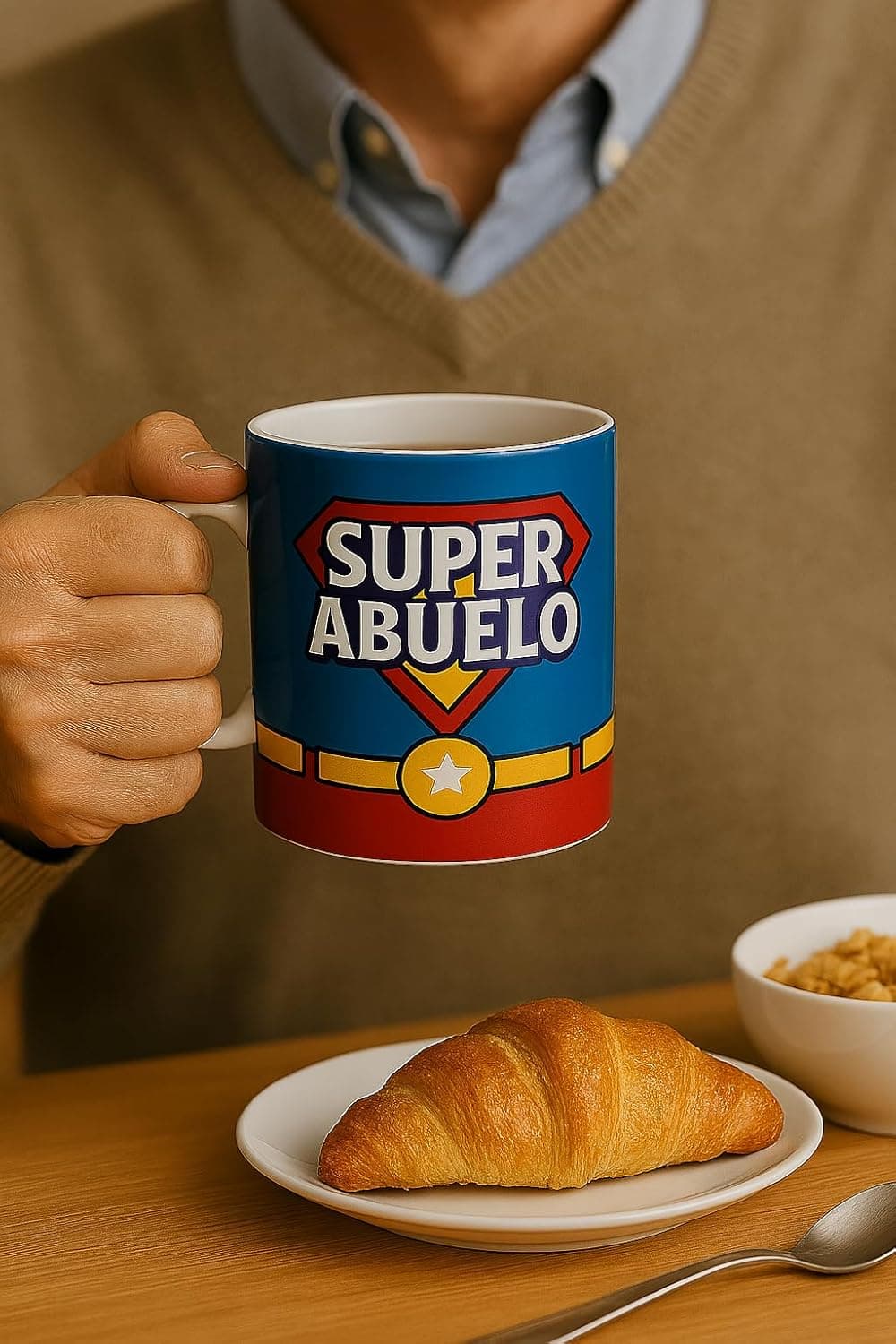 La taza junto a su caja de regalo