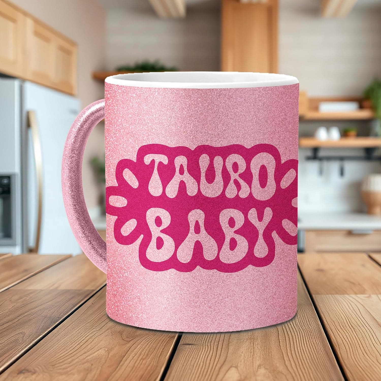 Taza Tauro con purpurina rosa Mundohuevo, foto 2