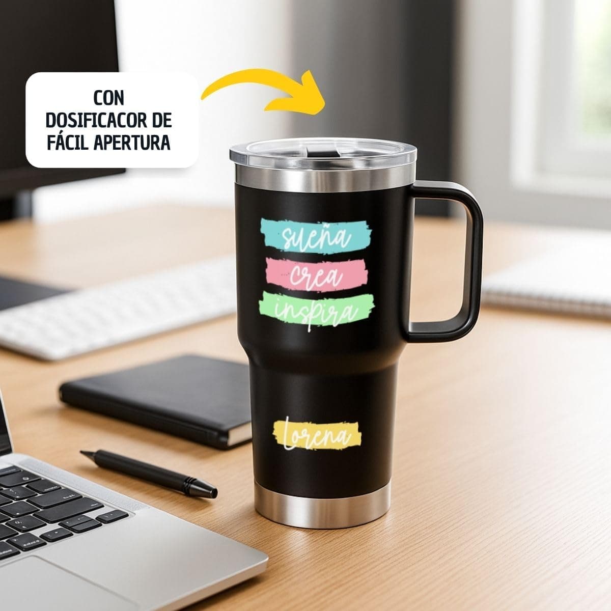 Taza Térmica Personalizada con Frases Motivadoras, foto 3