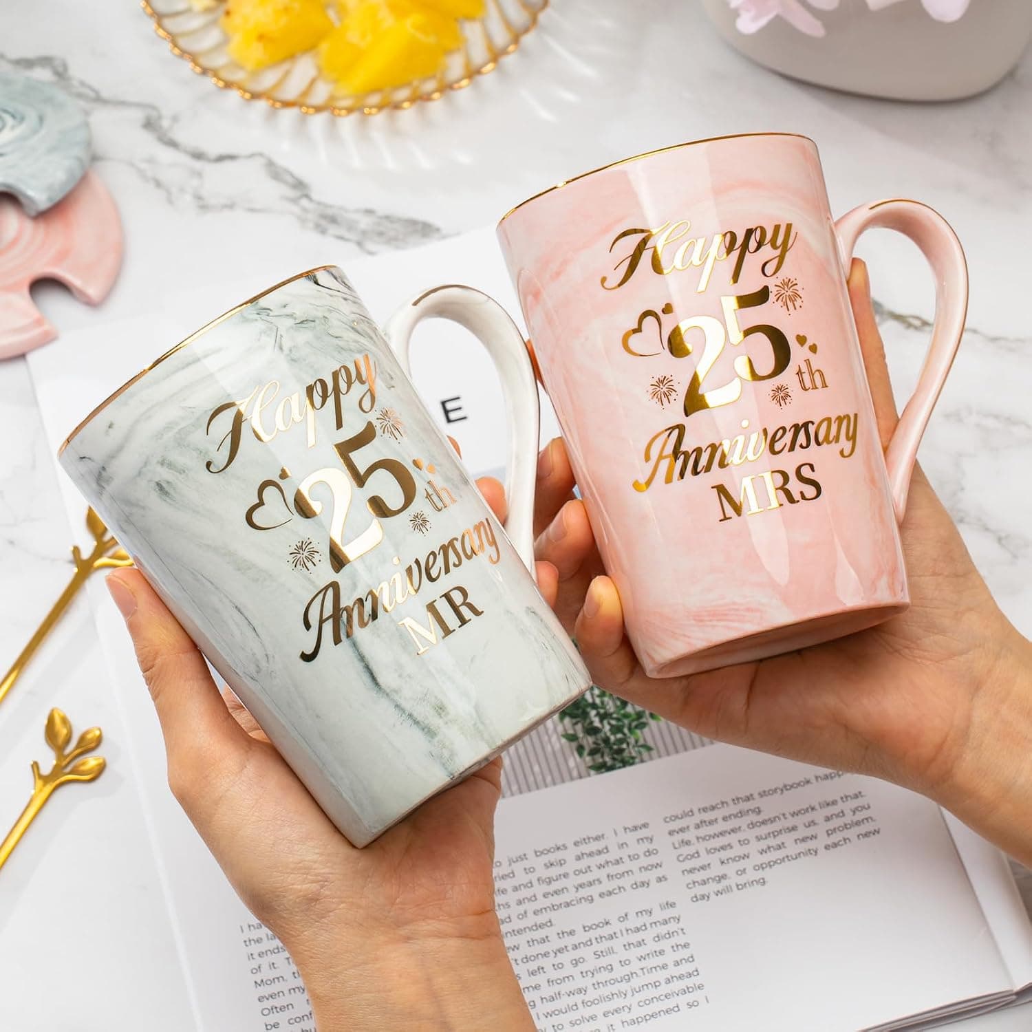 Tazas para 25 Aniversario, Bodas de Plata, foto 3