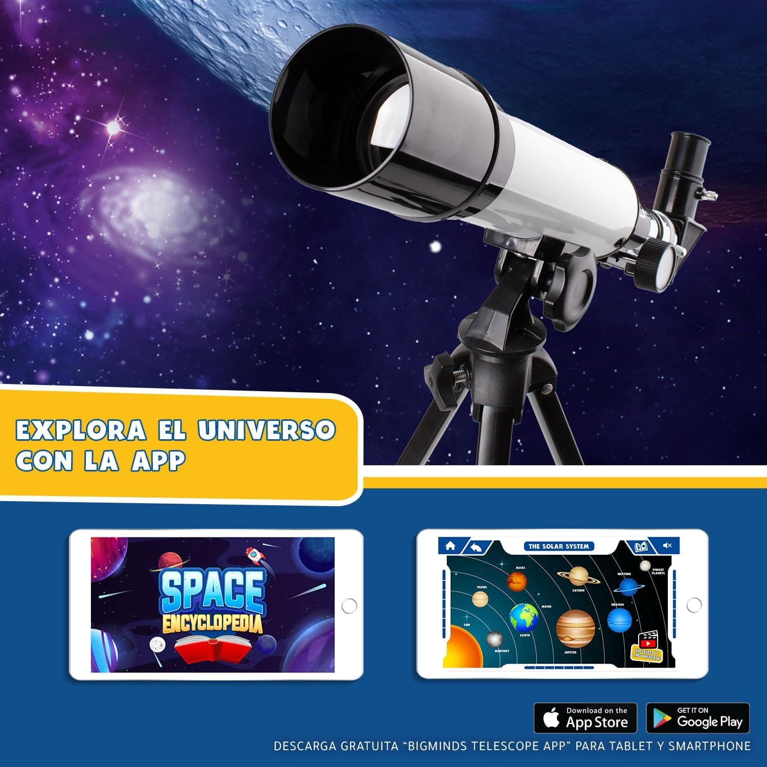 Telescopio infantil con app educativa Big Minds, foto 3