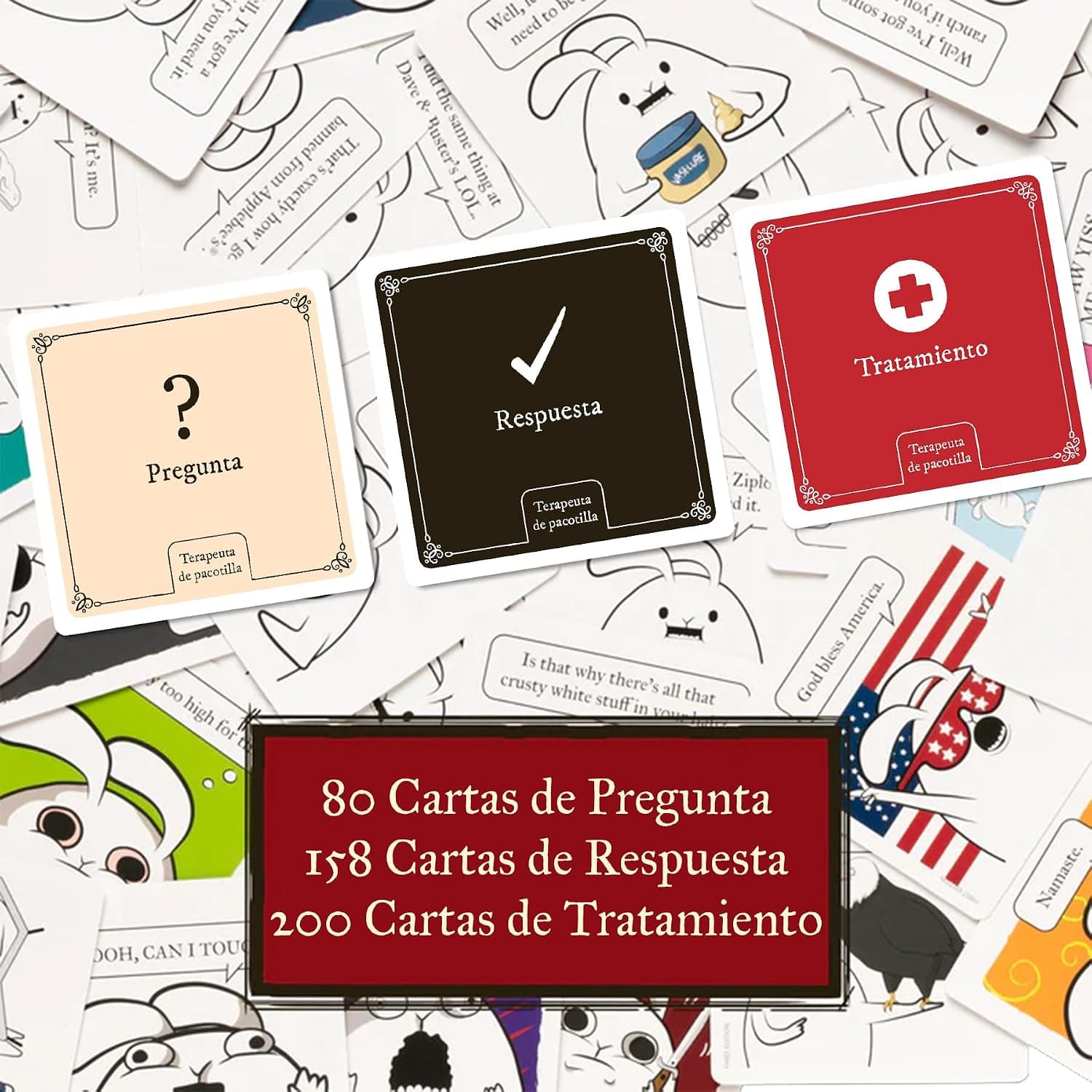 Terapeuta de Pacotilla, juego de cartas de humor negro, foto 3