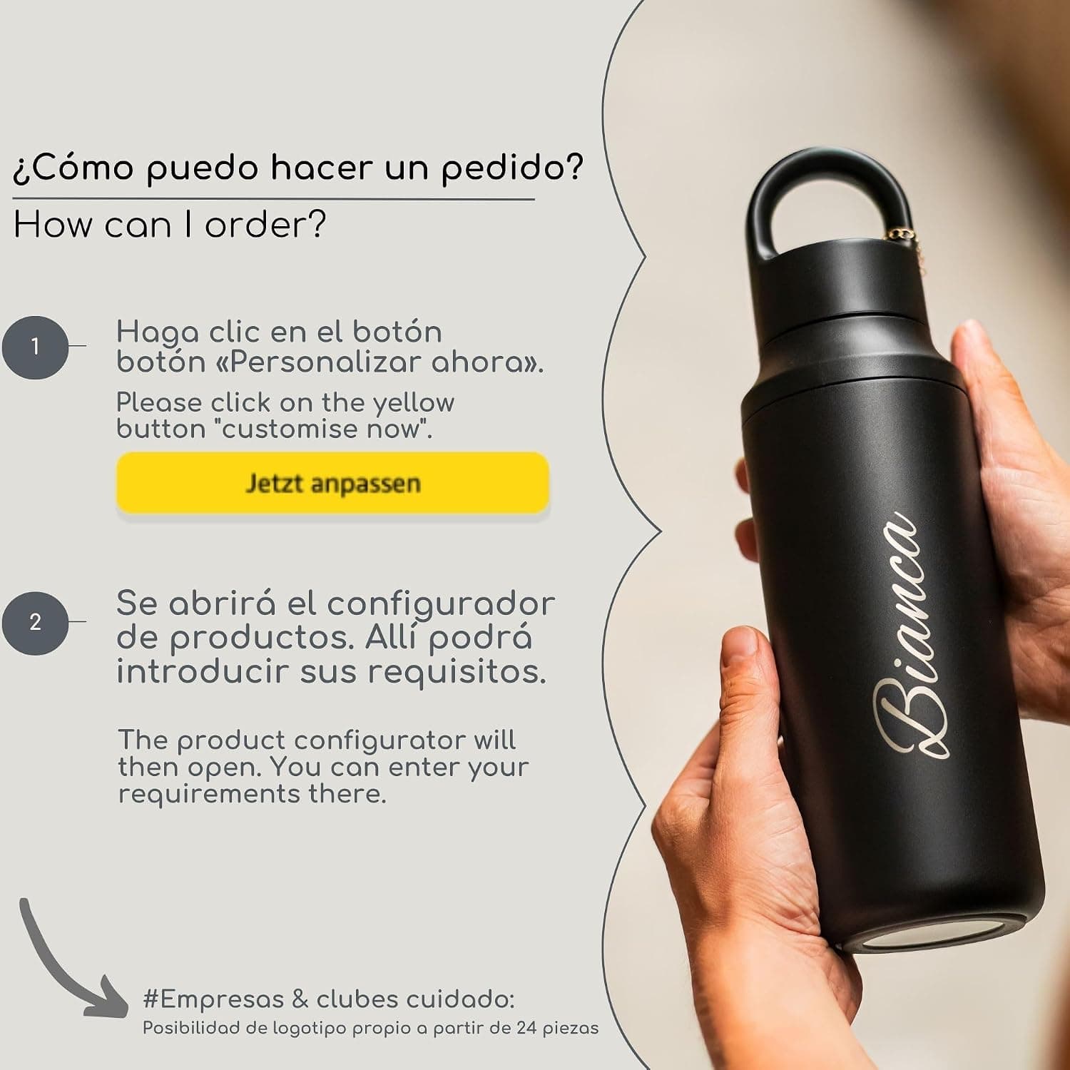 Termo de Acero Grabado con Nombre Milu, foto 2