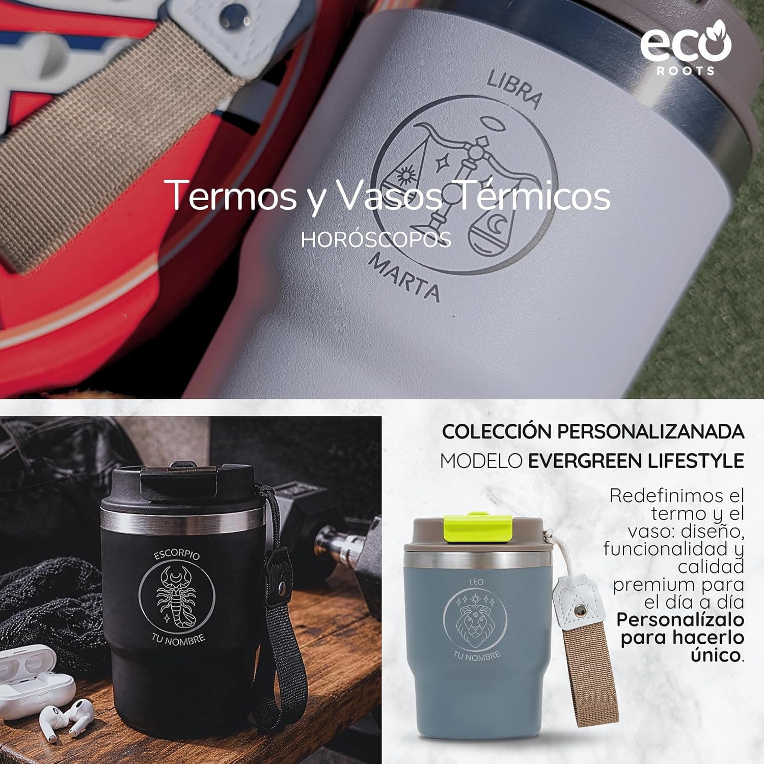 Vaso térmico personalizado con horóscopo, de ecoroots, foto 2