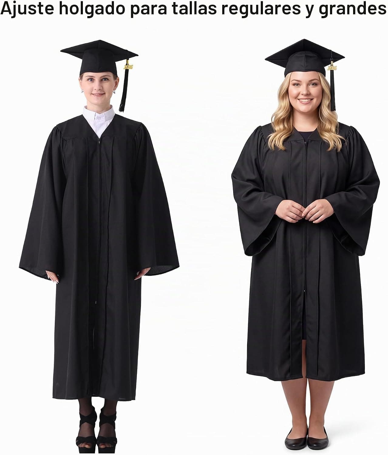 Toga y birrete de graduación, 12 colores, de GraduatePro, foto 3