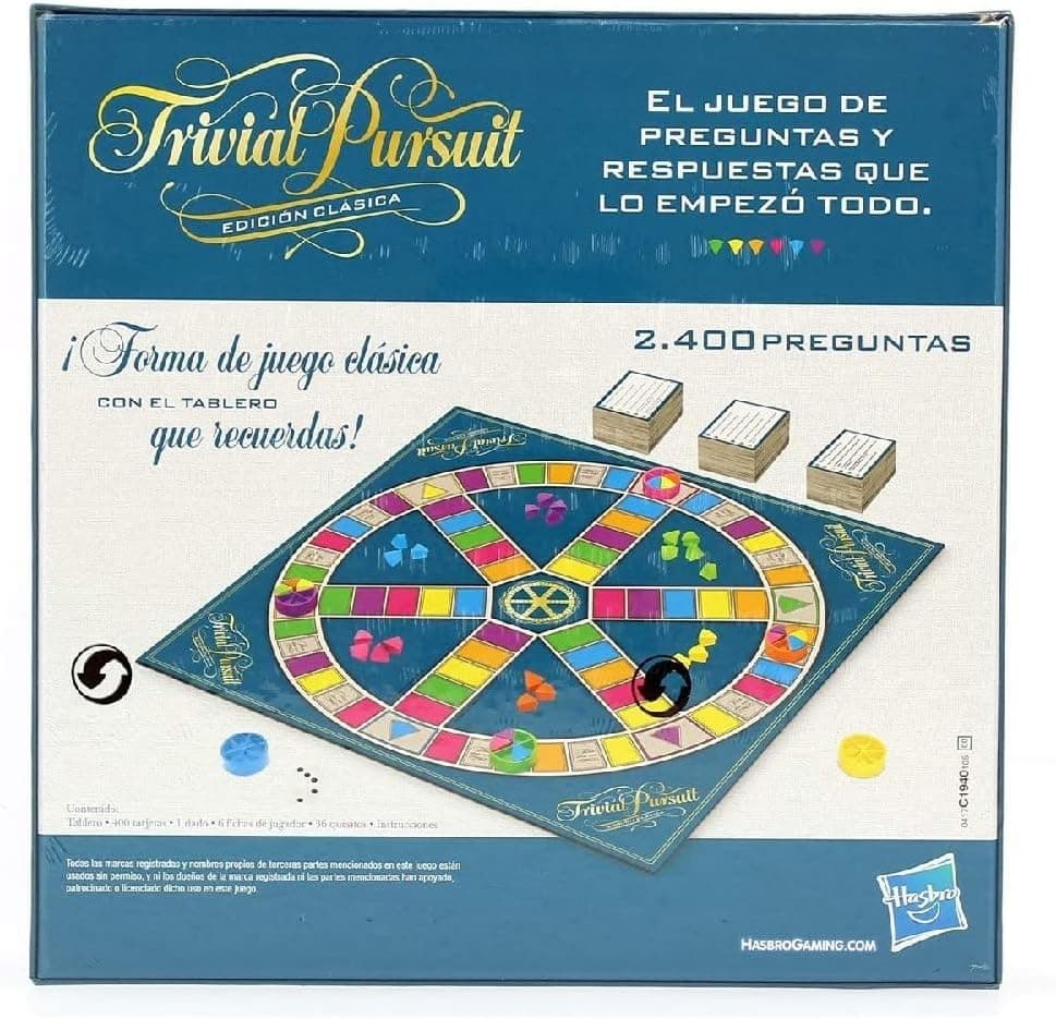 Trivial Pursuit clásico, Hasbro Gaming (en español), foto 2