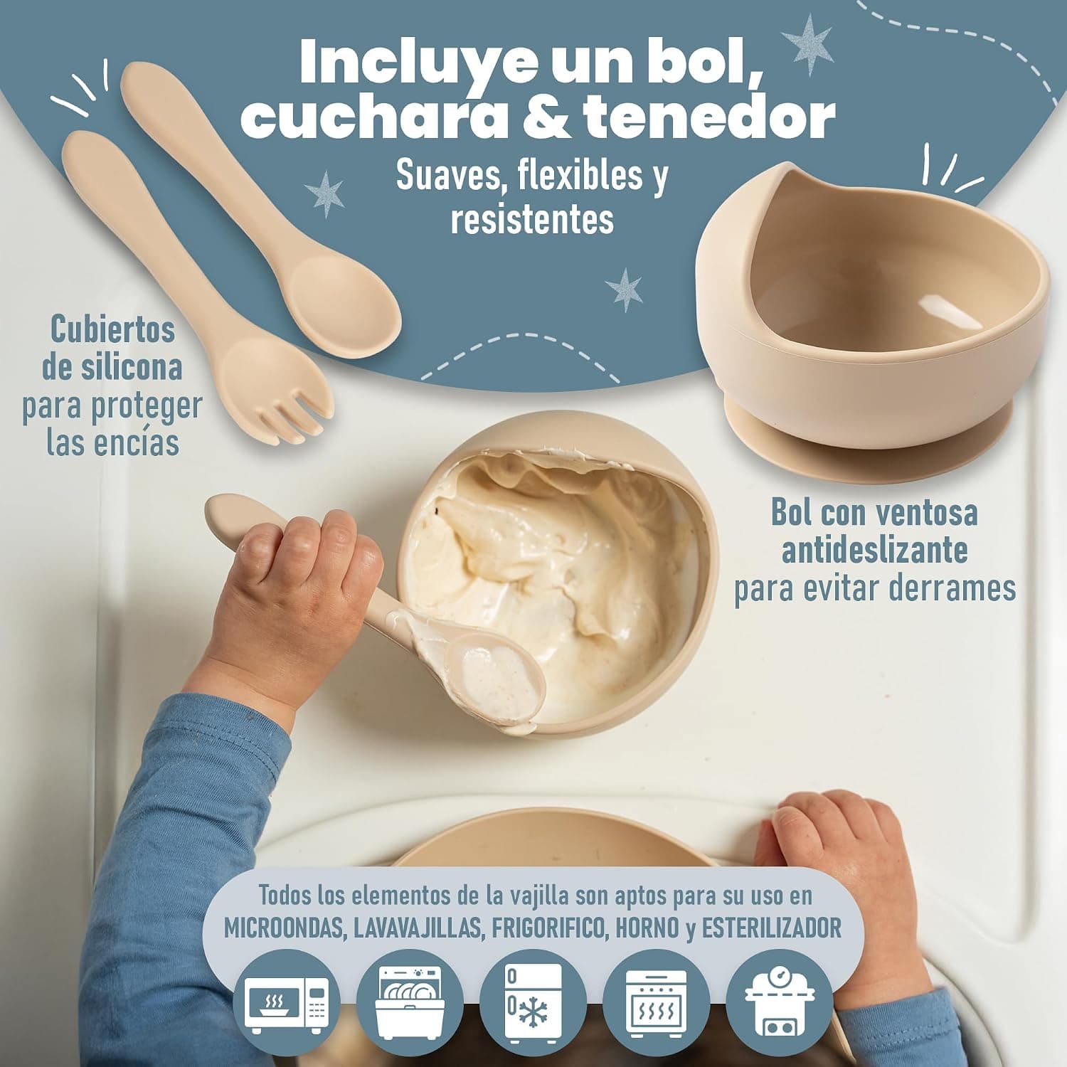 RebelEver Vajilla de Silicona para Bebé, foto 3