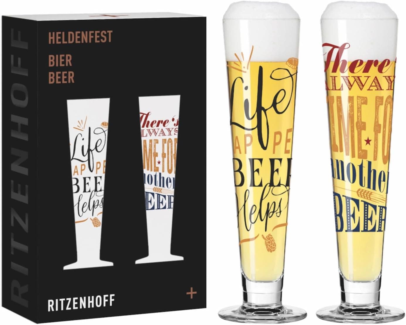 Vaso de cerveza Ritzenhoff con diseño decorativo de la serie Heroes