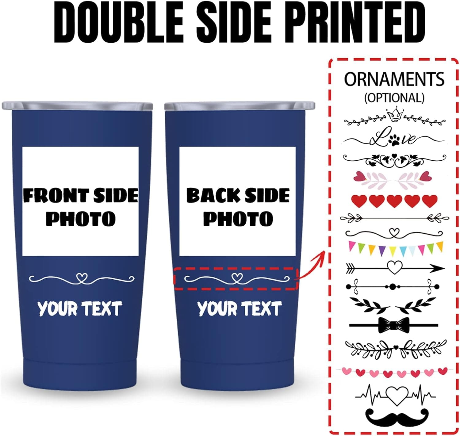 Vaso Personalizado con Foto y Pajita, foto 2