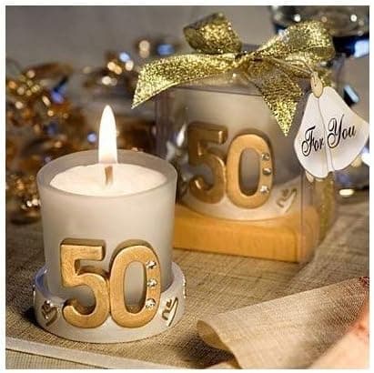 Vela de Boda 50º Aniversario en Caja de Regalo, foto 3