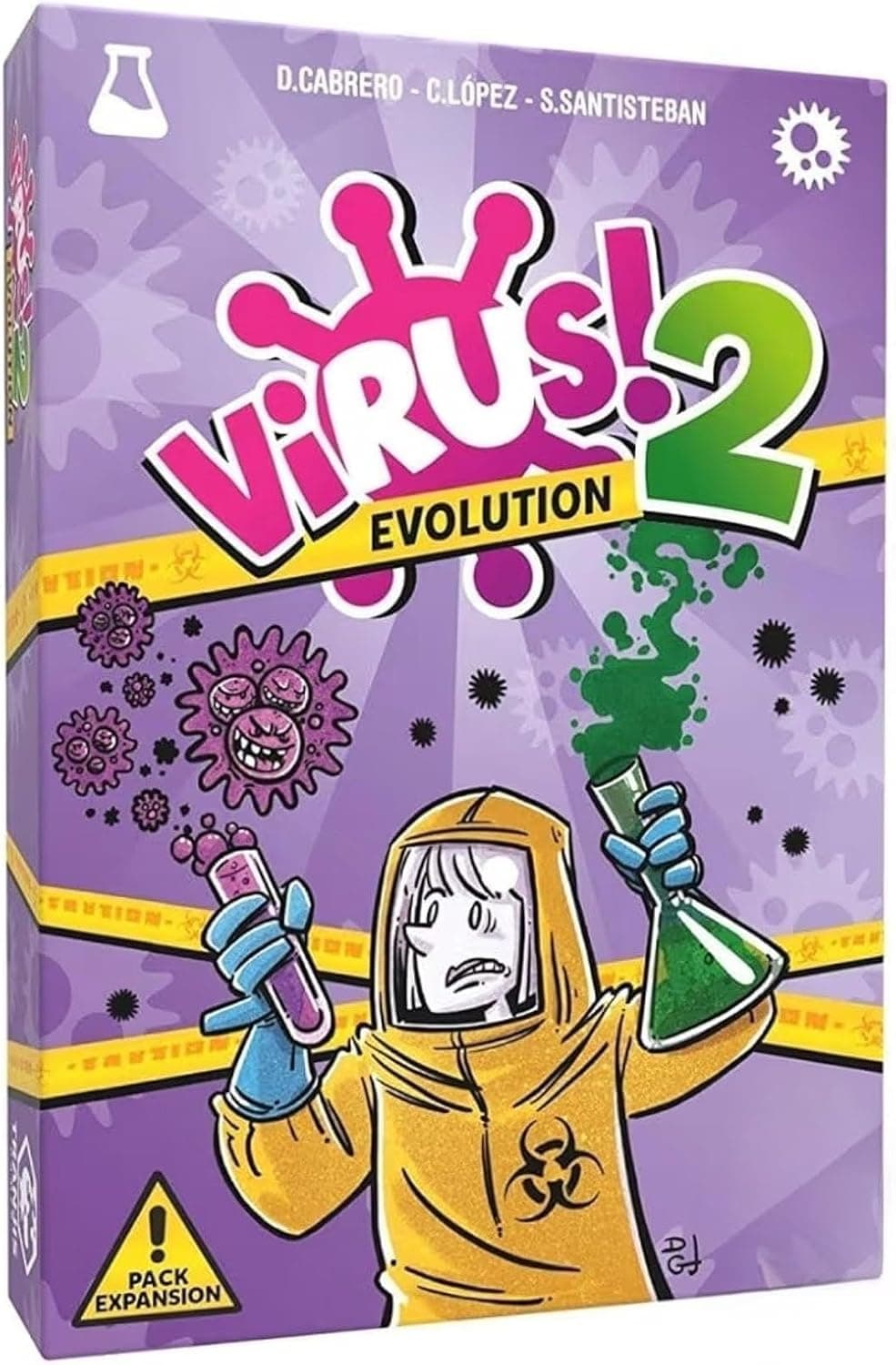 Caja del juego de cartas Virus!