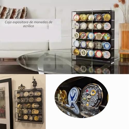 Vitrina apoyada sobre una mesa