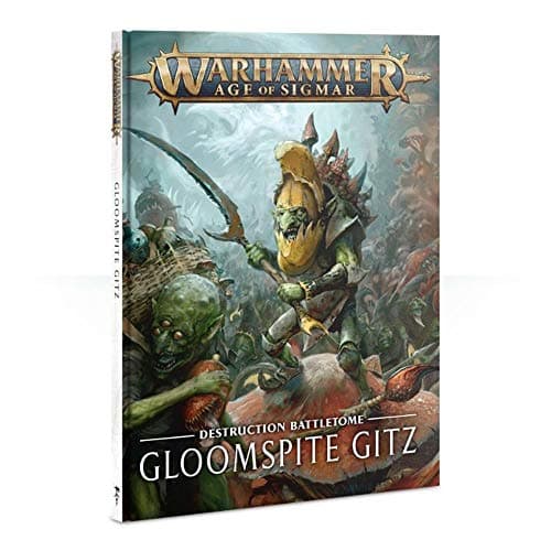 Detalle del arte de portada del Battletome Gloomspite Gitz