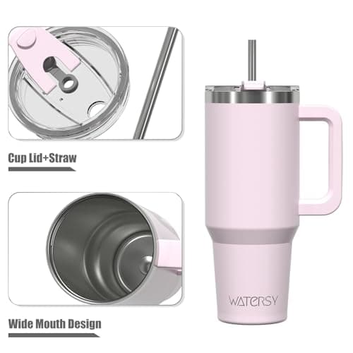 Vaso WATERSY Rose Quartz con asa