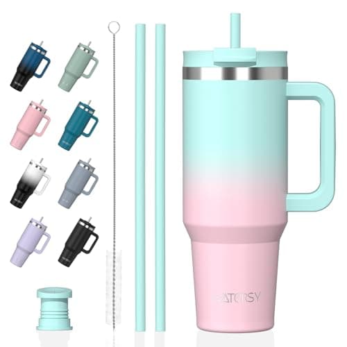 Termo WATERSY 891ml Verde-Rosa