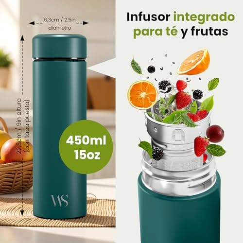 Detalle del filtro infusor de fruta y té