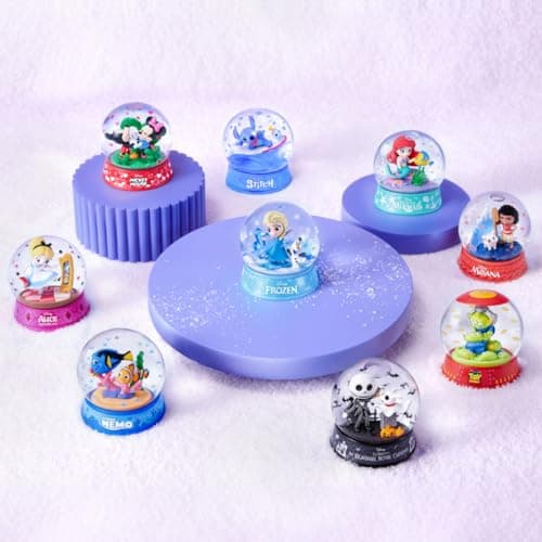 Bola de nieve montada con piezas Disney