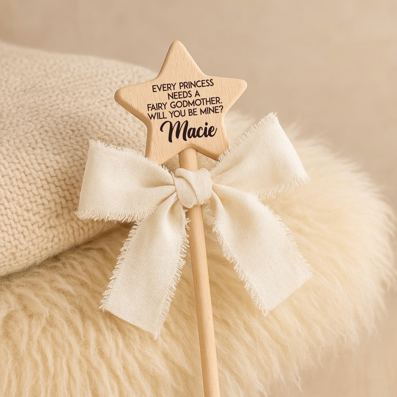 Varita mágica de madera personalizada, foto 3