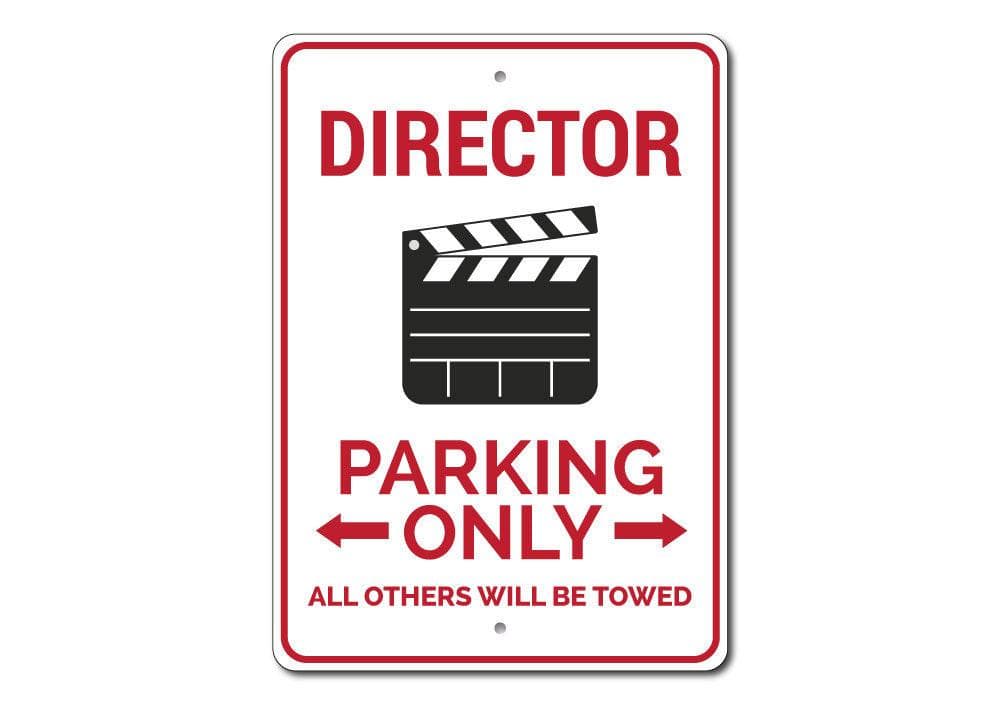 Cartel de aparcamiento personalizado para director de cine, foto 3