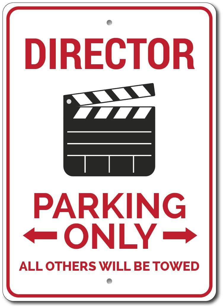 Cartel de aparcamiento personalizado para director de cine, foto 2