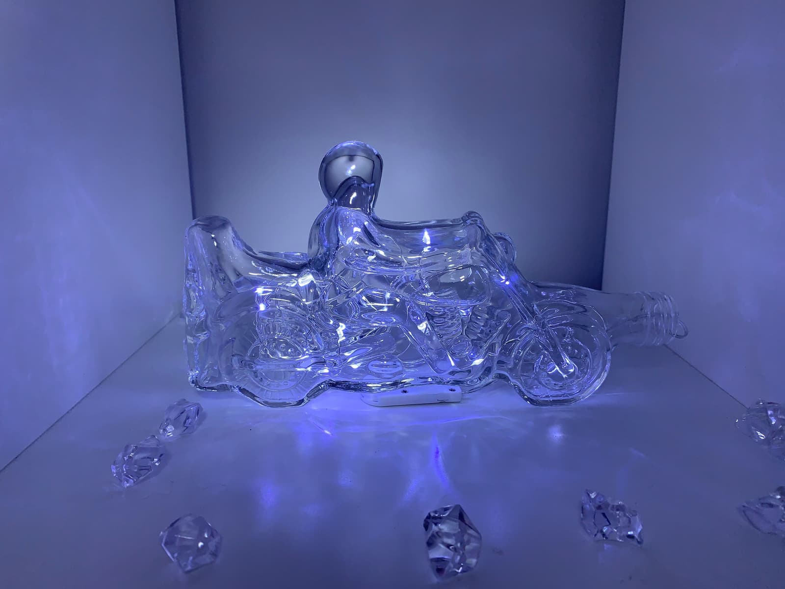 Botella luminosa con forma de moto, foto 9