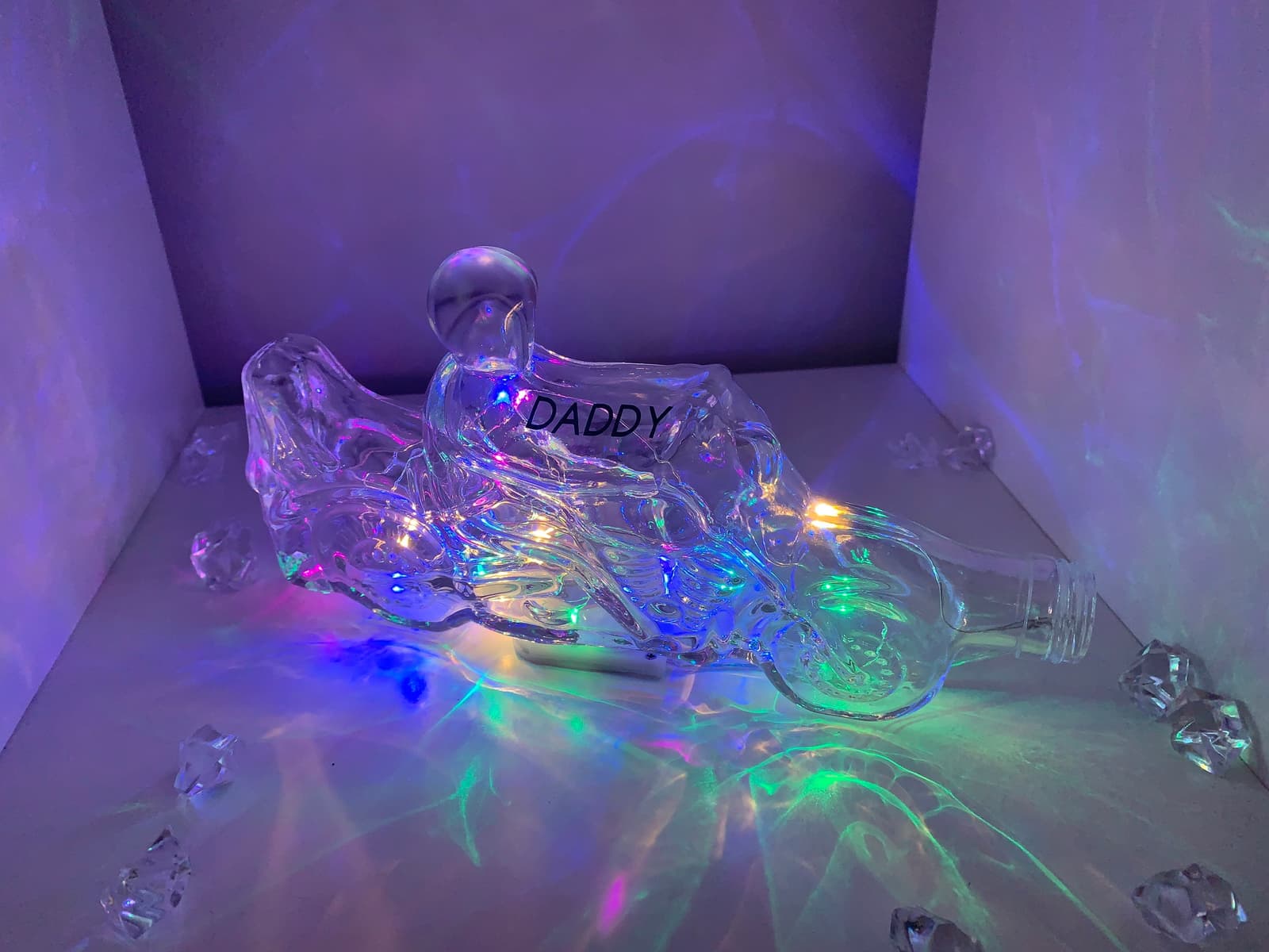 Botella luminosa con forma de moto, foto 8