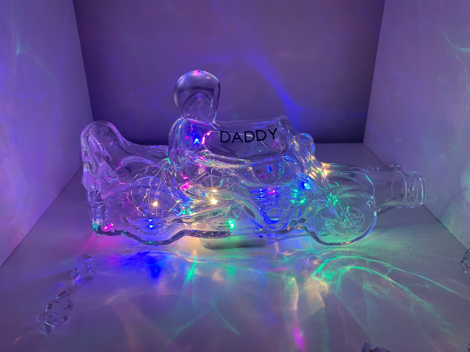 Botella luminosa con forma de moto, foto 7