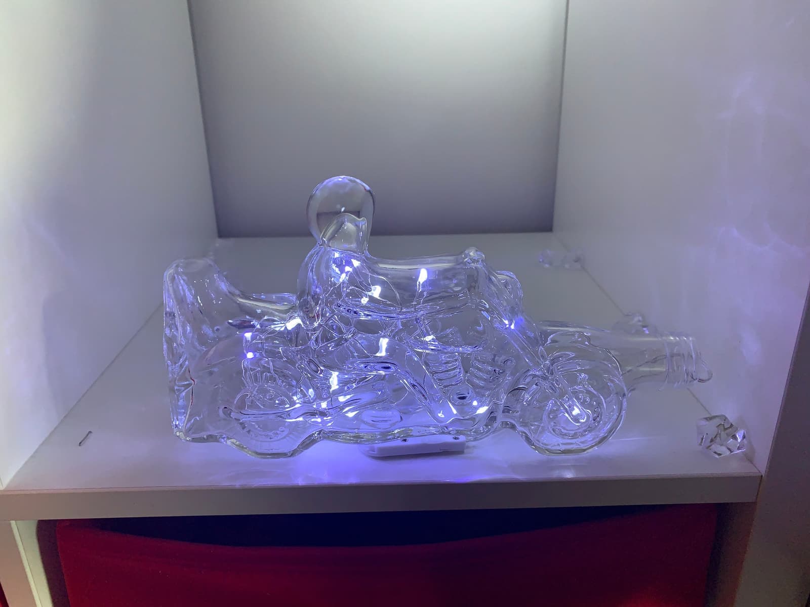 Botella luminosa con forma de moto, foto 6