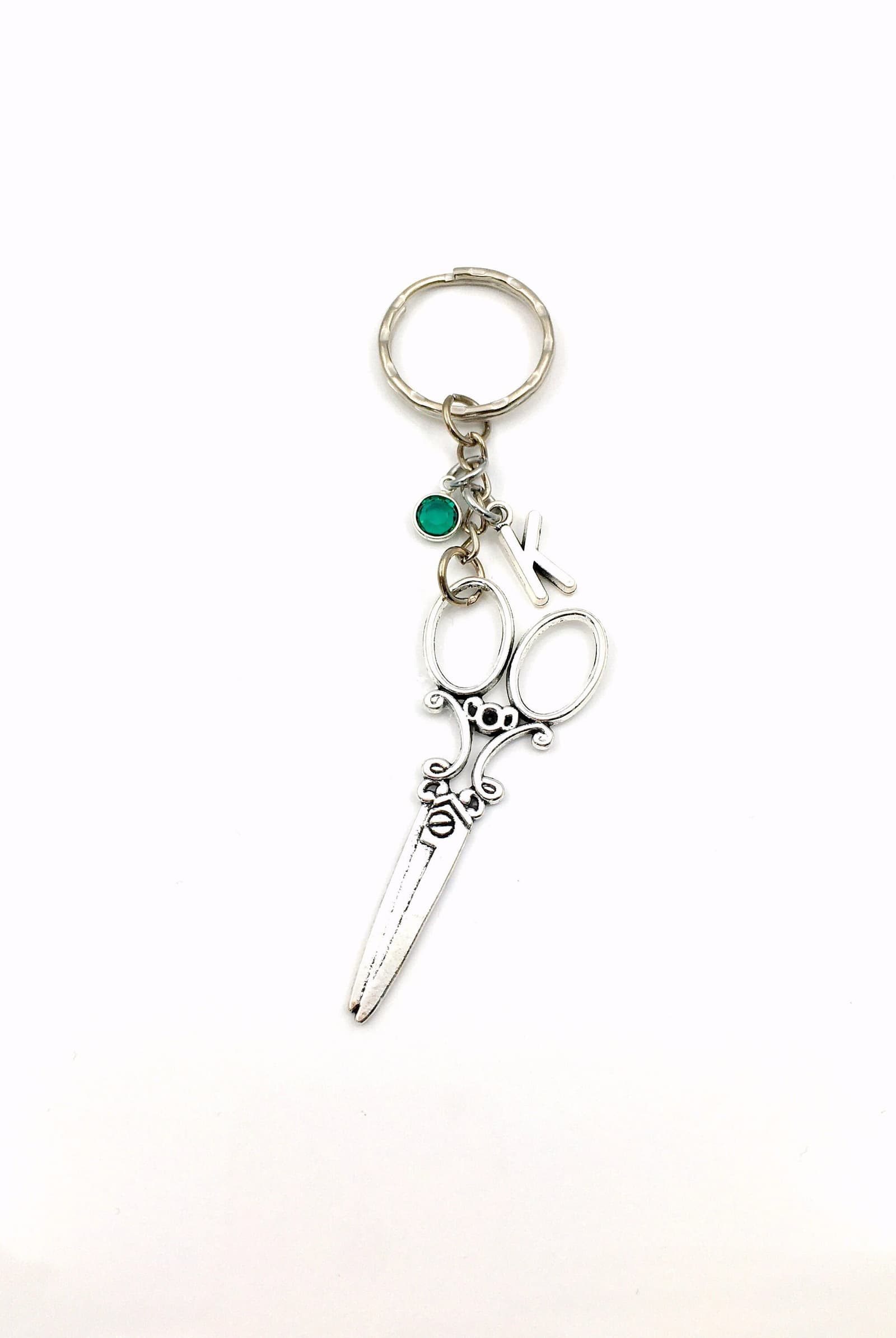 Llavero de tijeras personalizado con inicial, foto 4