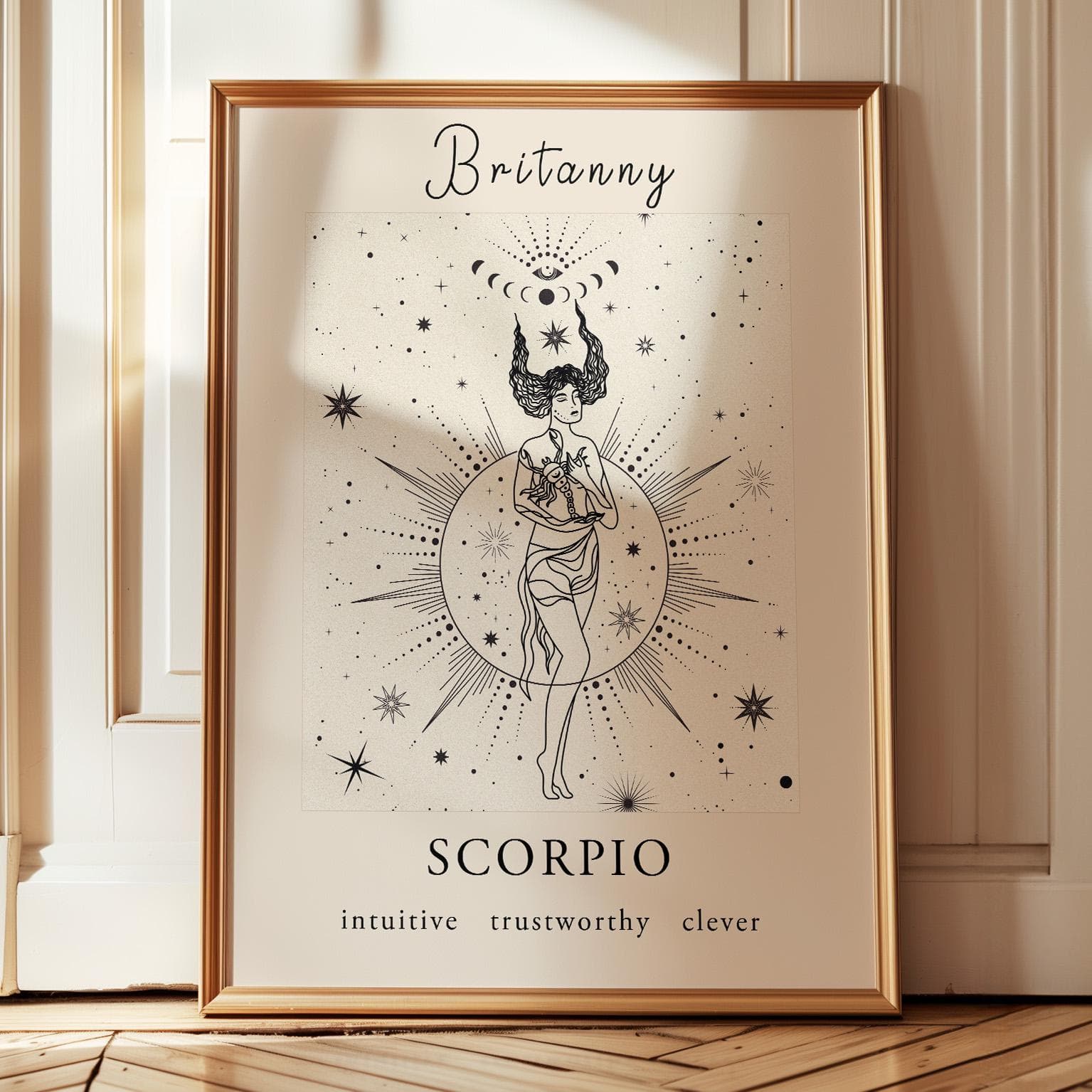 Lámina personalizada del signo Escorpio