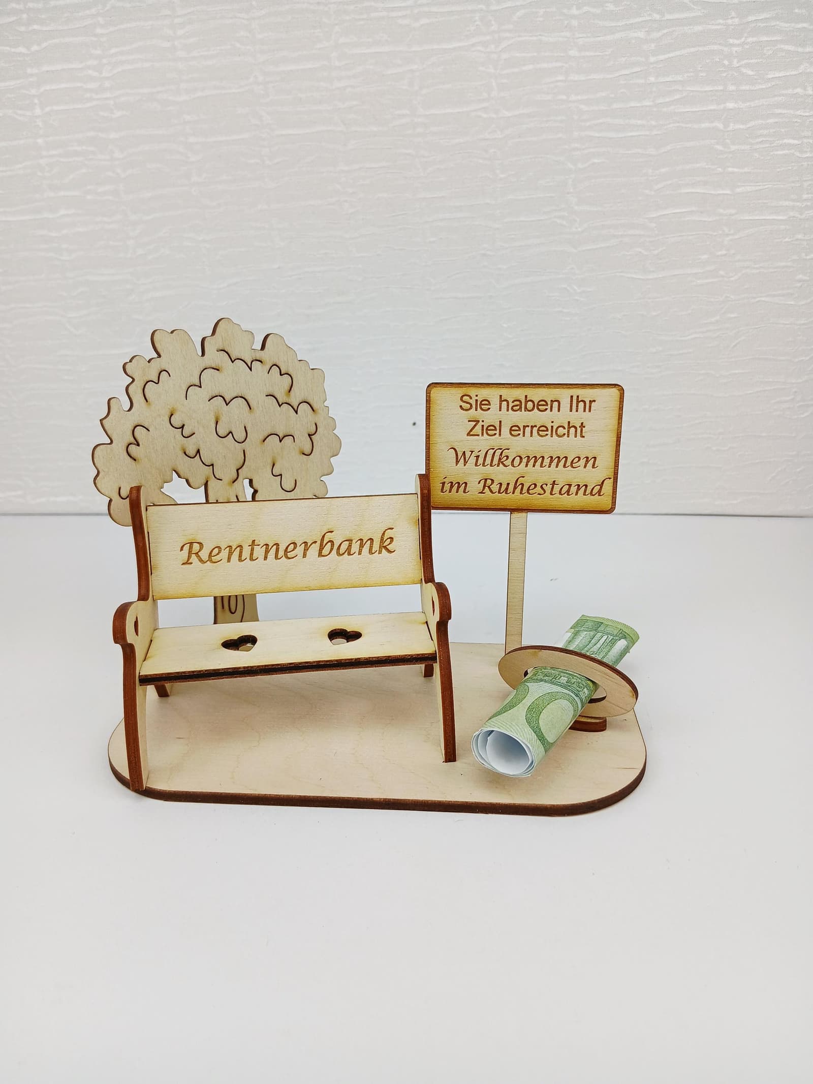 Banco de madera personalizado para regalo de jubilación, foto 11,