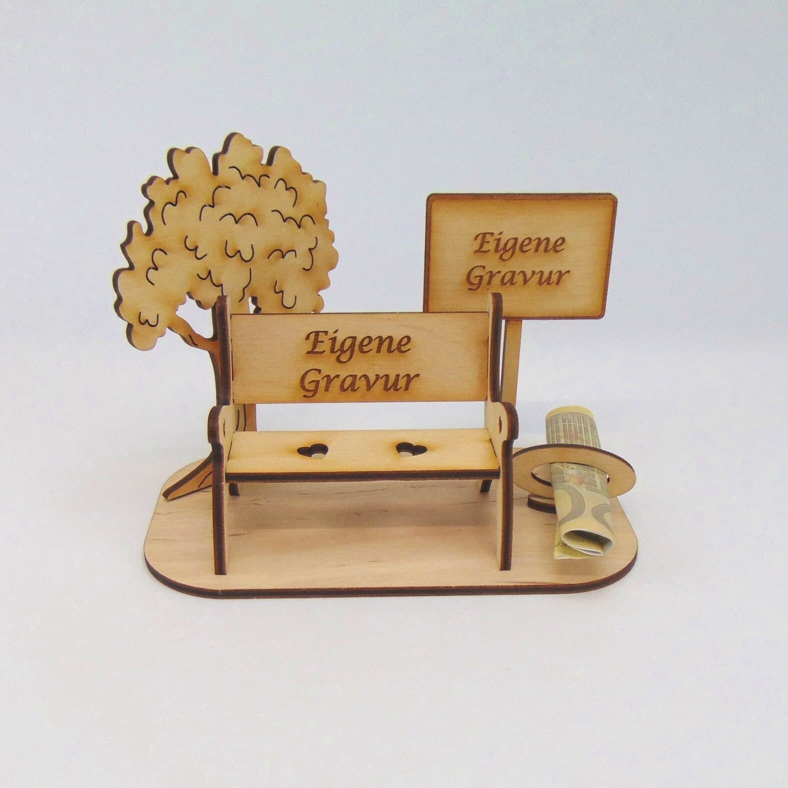 Banco de madera personalizado para regalo de jubilación, foto 6,