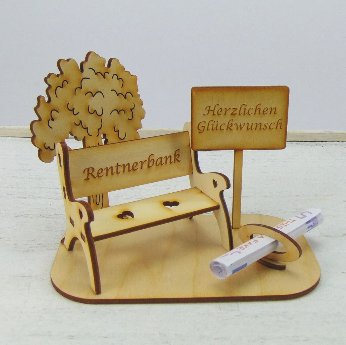 Banco de madera personalizado para regalo de jubilación, foto 2,