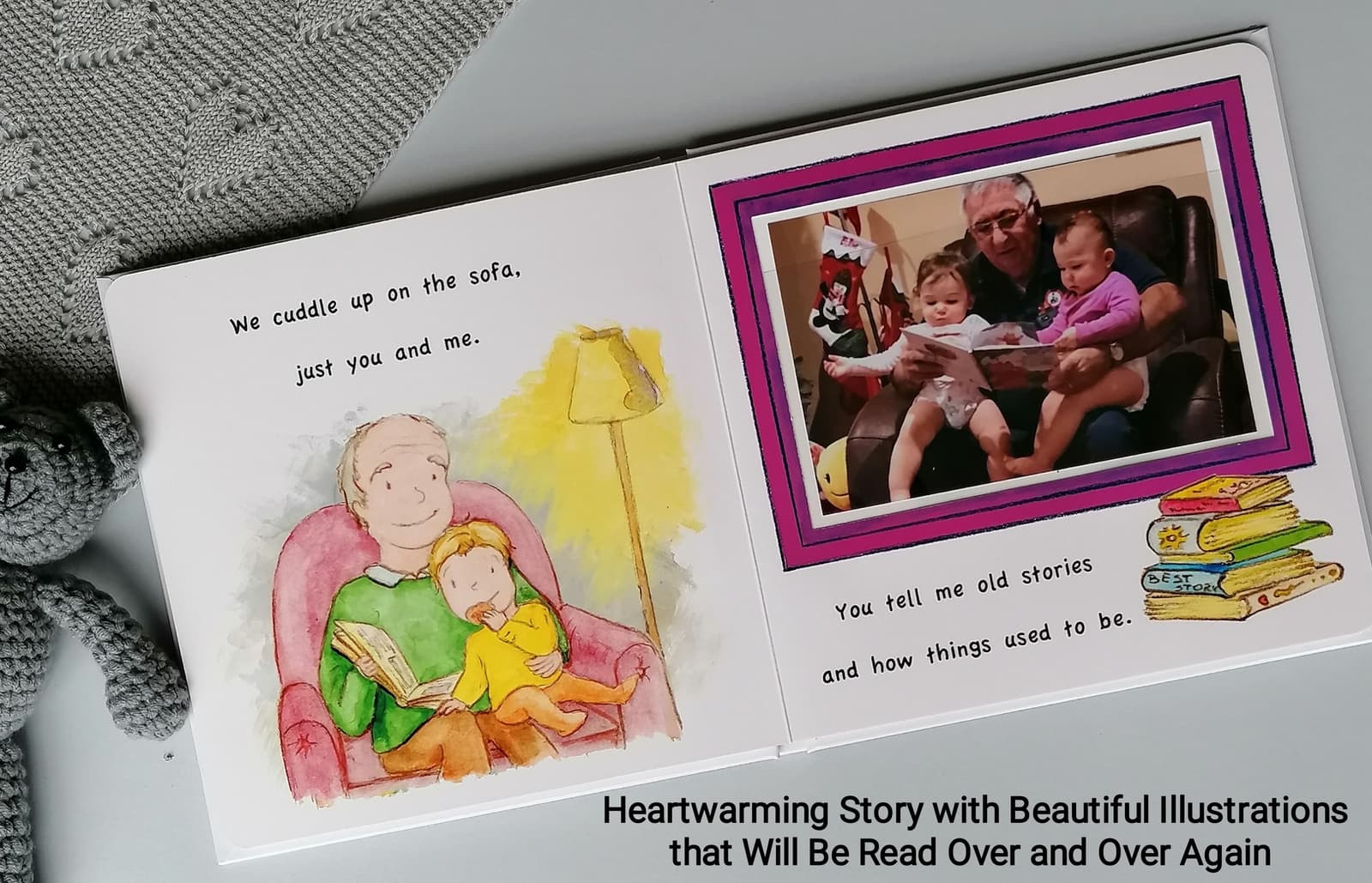Grandpa I Love You, Grandpa Book, Personalised Book, Photo Keepsake Book, Memory Book Grandpa, New Grandparent Gift, Father's Day Gift, Grandpa Scrapbook, Gift from Grandkid, Grandpa Storybook, Custom Picture Book, Grandpa and Me, Best Grandpa Gift,