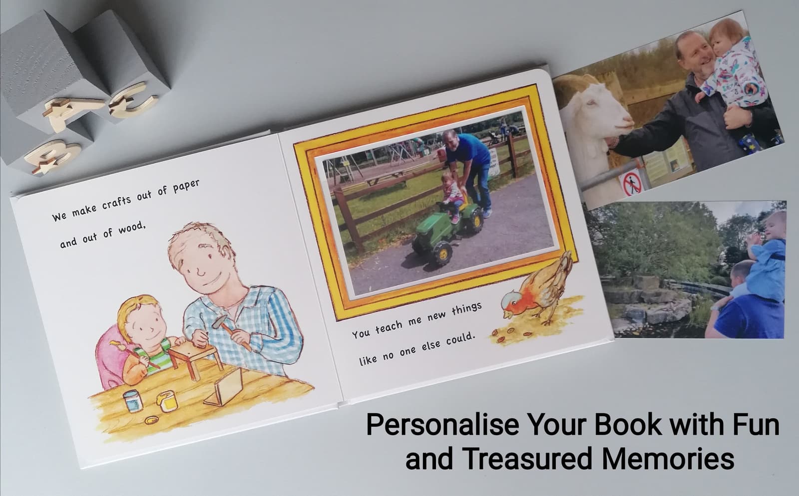Grandpa I Love You, Grandpa Book, Personalised Book, Photo Keepsake Book, Memory Book Grandpa, New Grandparent Gift, Father's Day Gift, Grandpa Scrapbook, Gift from Grandkid, Grandpa Storybook, Custom Picture Book, Grandpa and Me, Best Grandpa Gift,