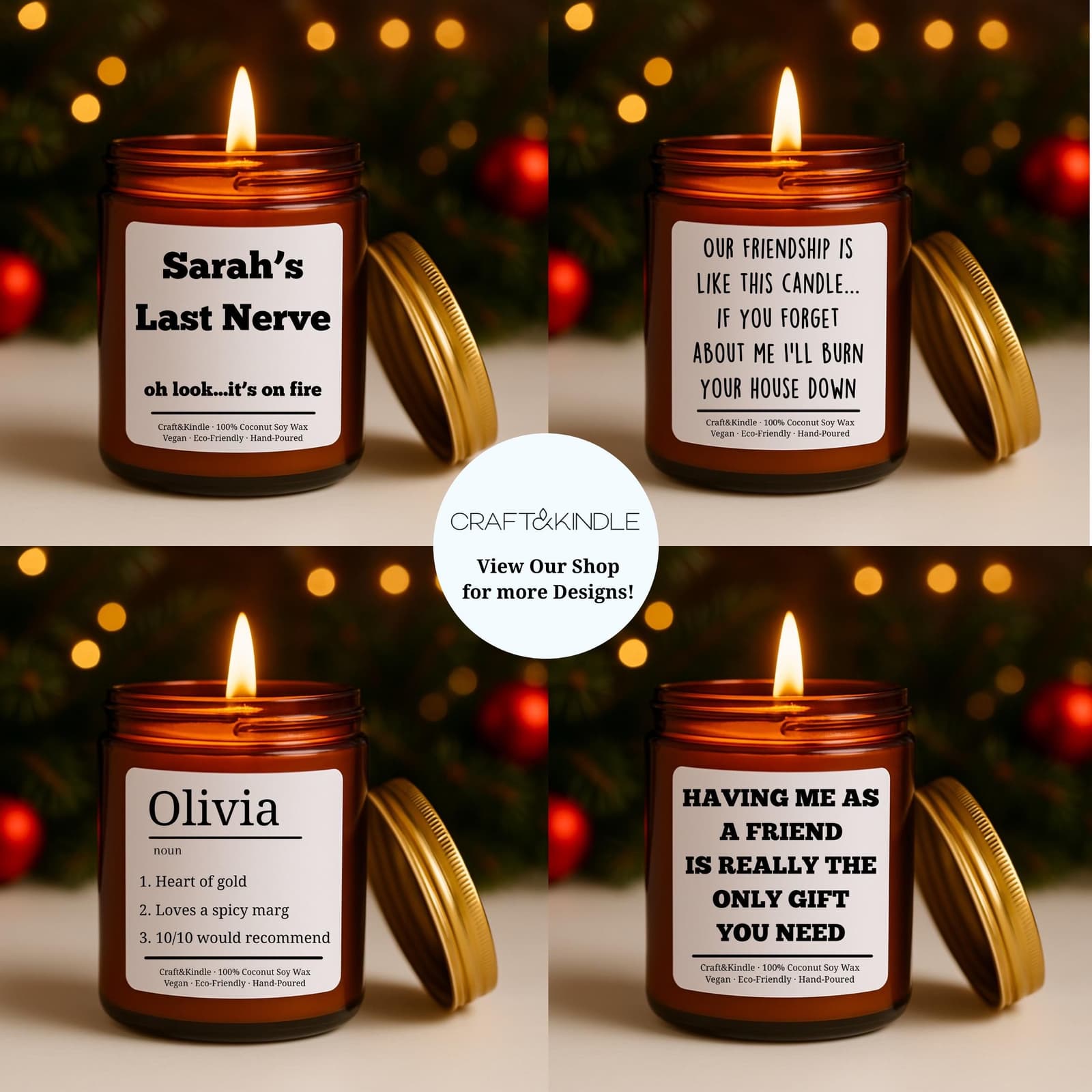 Vela aromática artesanal personalizable para regalo, foto 7