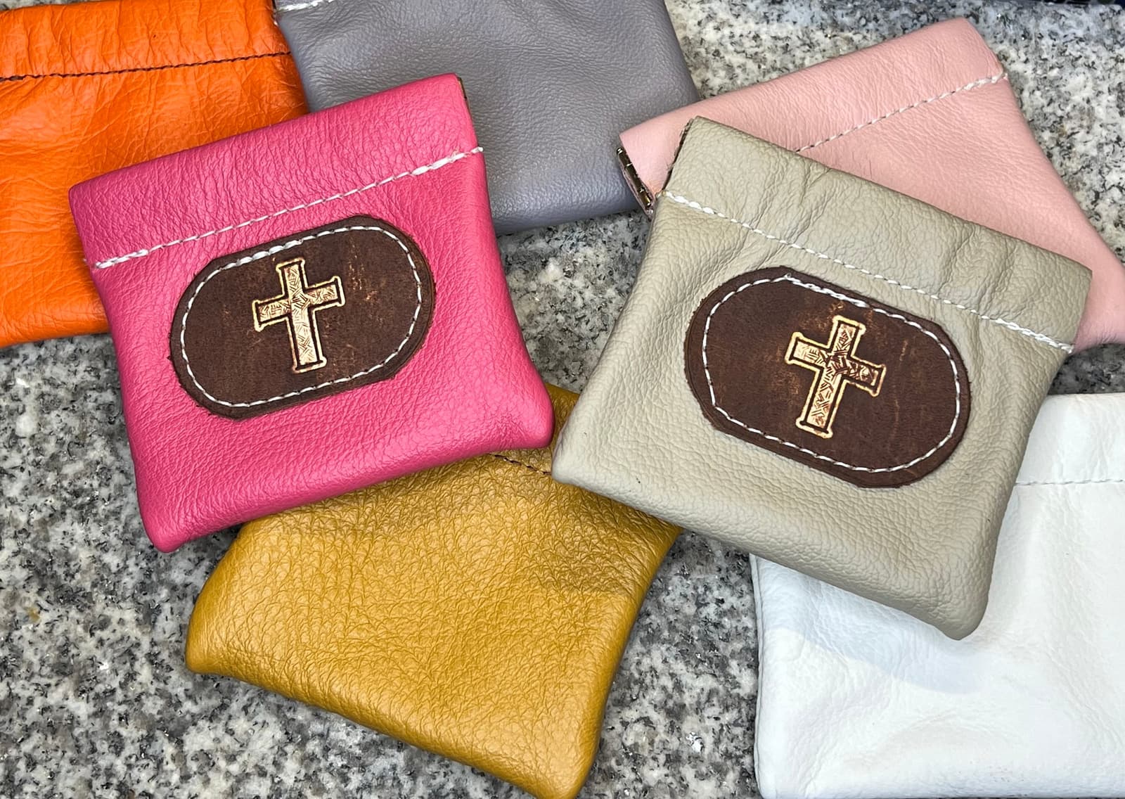 Leather Rosary Pouch, Easter Gift, First Communion Gift, Confirmation Gift, Personalized Case for Prayer Beads, Amish Handmade, Made in USA