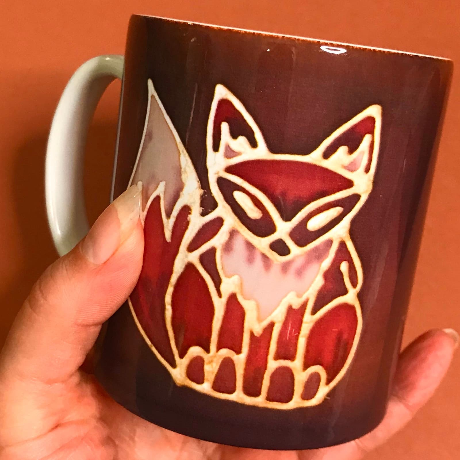Caja de presentación del set de taza y posavasos