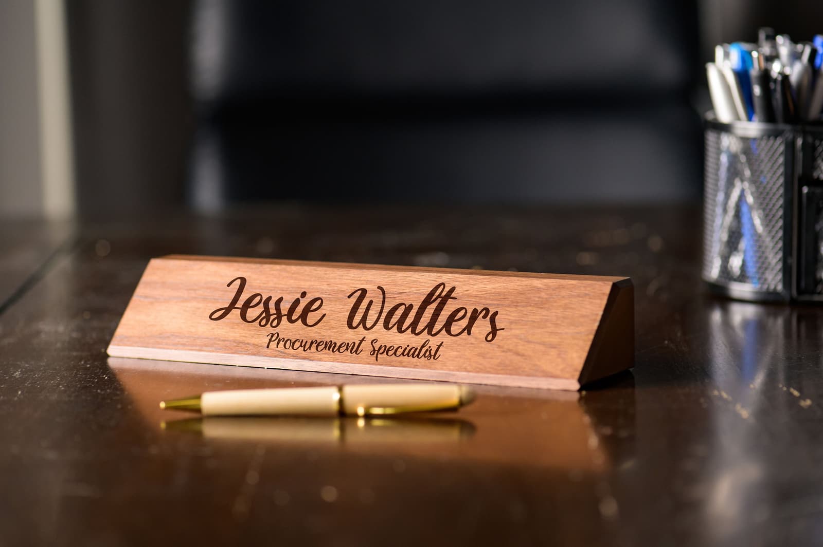 Placa de madera personalizada para oficina, foto 6